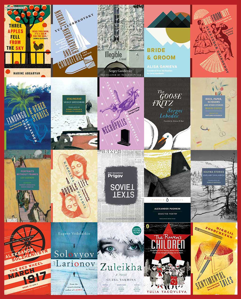 Books nominated for the 2020 Read Russia Prize